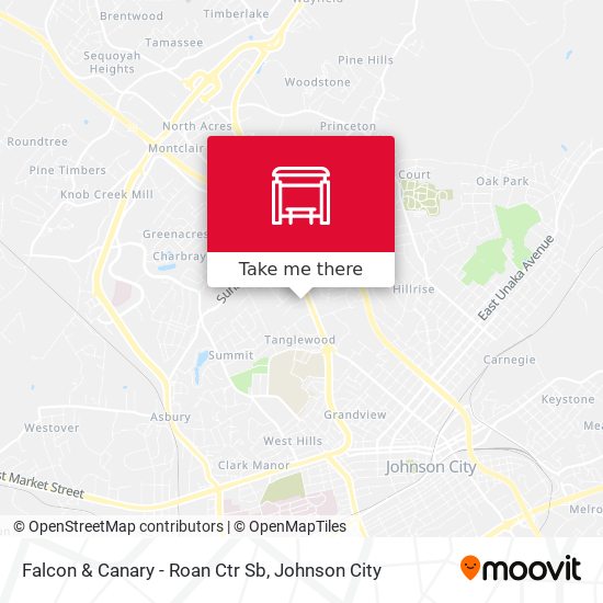 Falcon & Canary - Roan Ctr Sb map