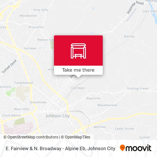 E. Fairview & N. Broadway - Alpine Eb map