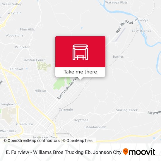 Mapa de E. Fairview - Williams Bros Trucking Eb