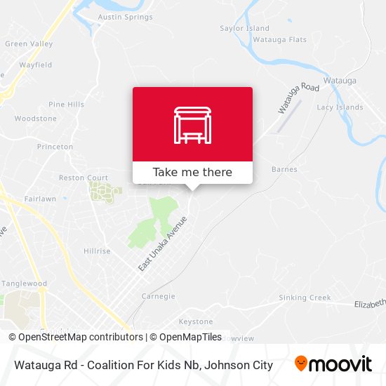 Mapa de Watauga Rd - Coalition For Kids Nb