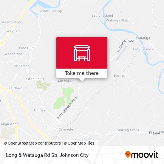 Long & Watauga Rd Sb map