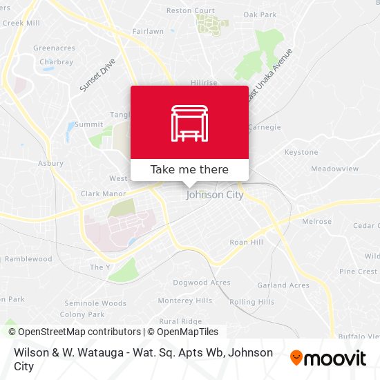 Wilson & W. Watauga - Wat. Sq. Apts Wb map