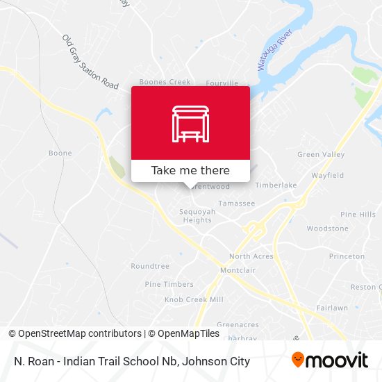 Mapa de N. Roan - Indian Trail School Nb