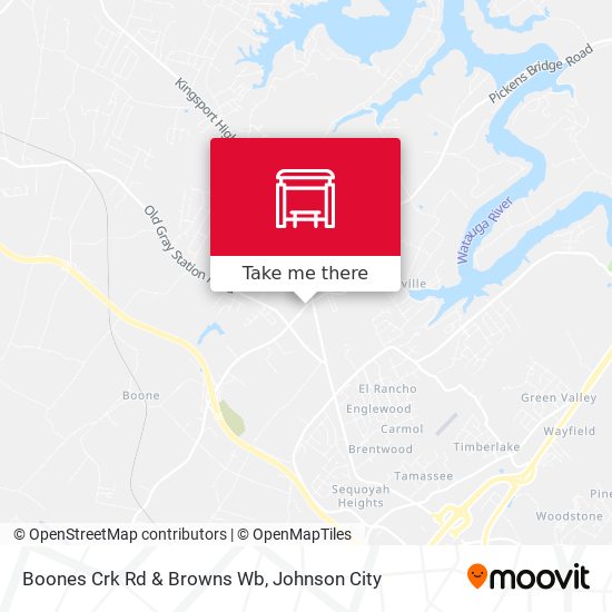 Mapa de Boones Crk Rd & Browns Wb