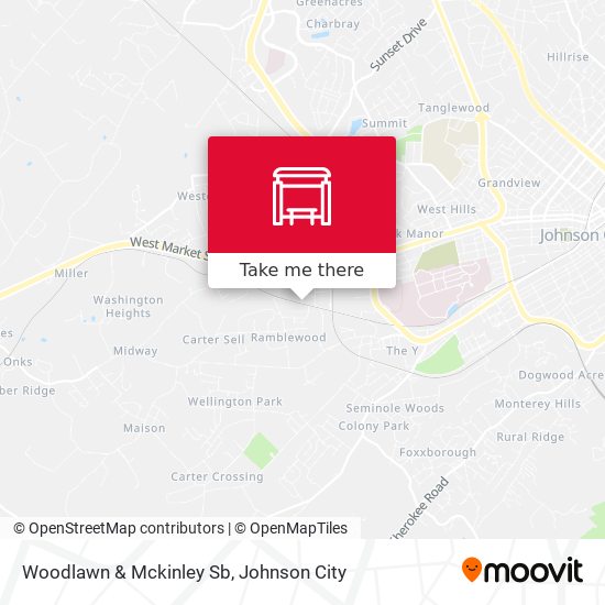 Woodlawn & Mckinley Sb map