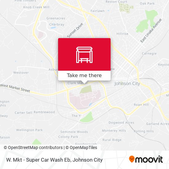 W. Mkt - Super Car Wash Eb map
