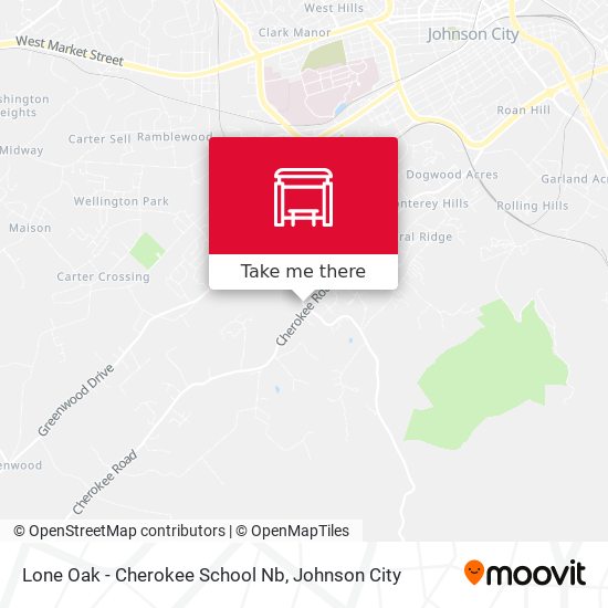 Lone Oak - Cherokee School Nb map