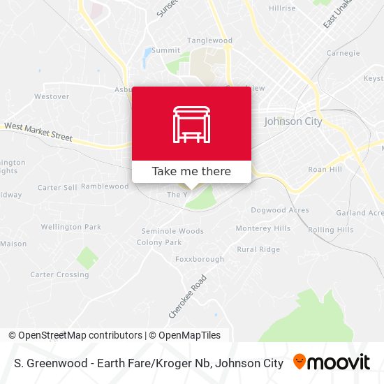 S. Greenwood - Earth Fare / Kroger Nb map