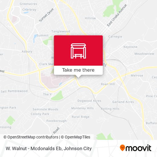 Mapa de W. Walnut - Mcdonalds Eb