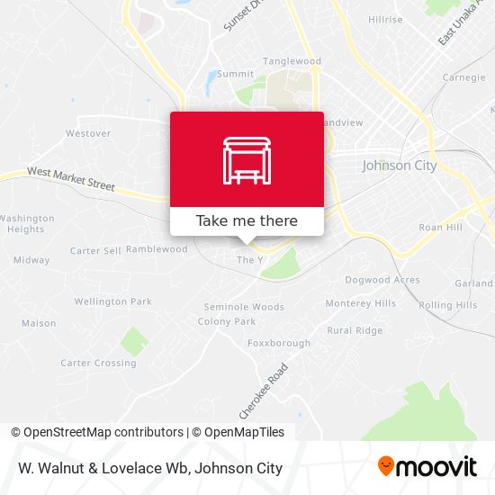 W. Walnut & Lovelace Wb map