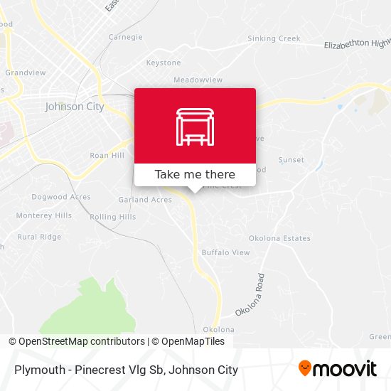 Plymouth - Pinecrest Vlg Sb map