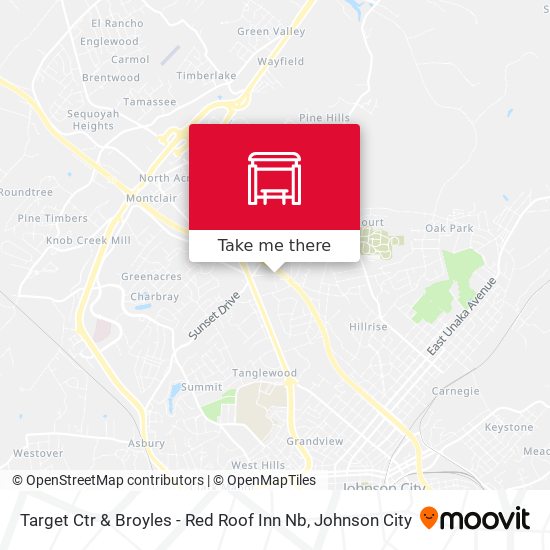 Target Ctr & Broyles - Red Roof Inn Nb map