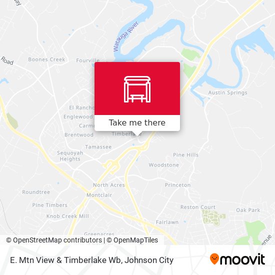 E. Mtn View & Timberlake Wb map