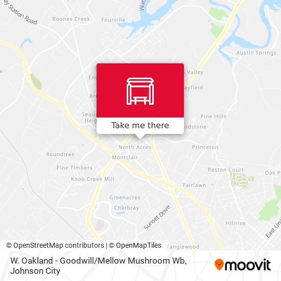 Mapa de W. Oakland - Goodwill / Mellow Mushroom Wb