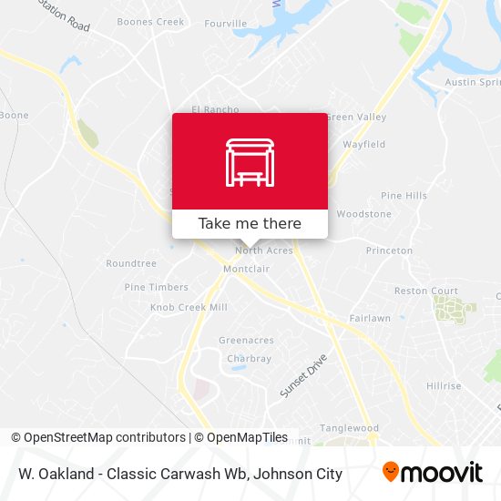 W. Oakland - Classic Carwash Wb map