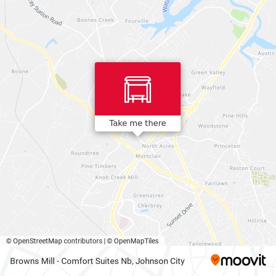 Browns Mill - Comfort Suites Nb map
