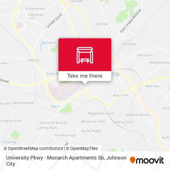Mapa de University Pkwy - Monarch Apartments Sb