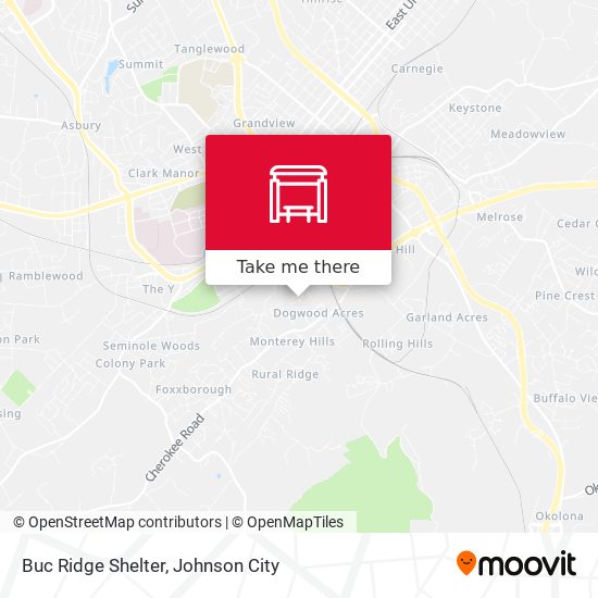 Buc Ridge Shelter map