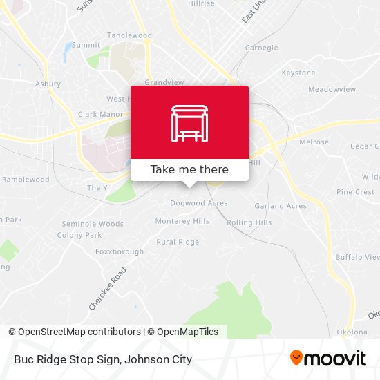 Mapa de Buc Ridge Stop Sign