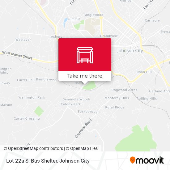 Lot 22a S. Bus Shelter map