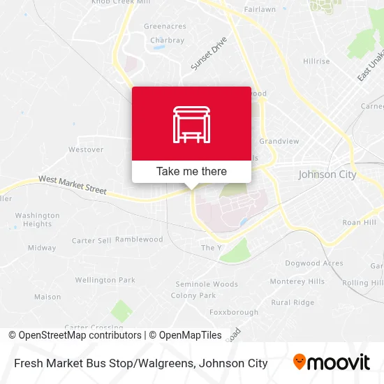 Fresh Market Bus Stop / Walgreens map