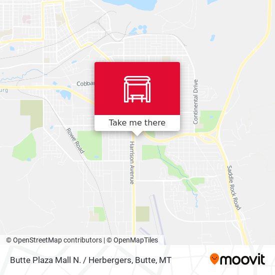 Butte Plaza Mall N. / Herbergers map