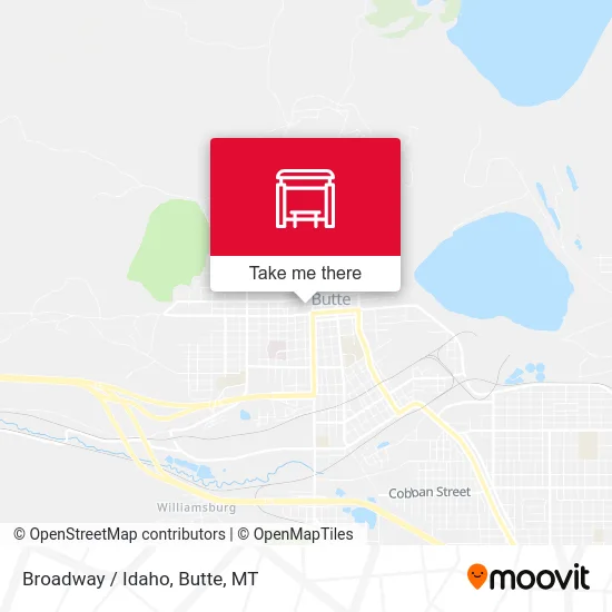 Broadway / Idaho map