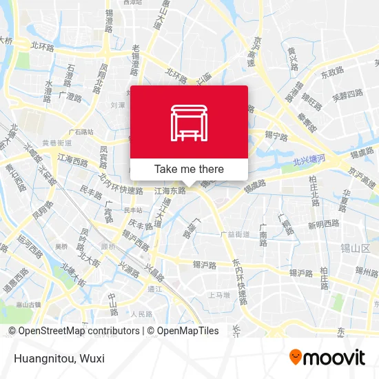 Huangnitou map