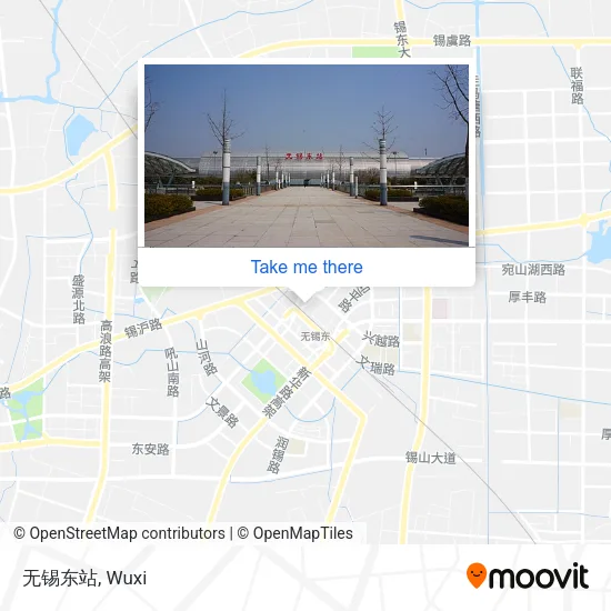 无锡东站 map