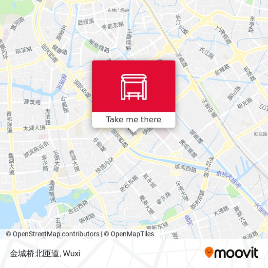 金城桥北匝道 map