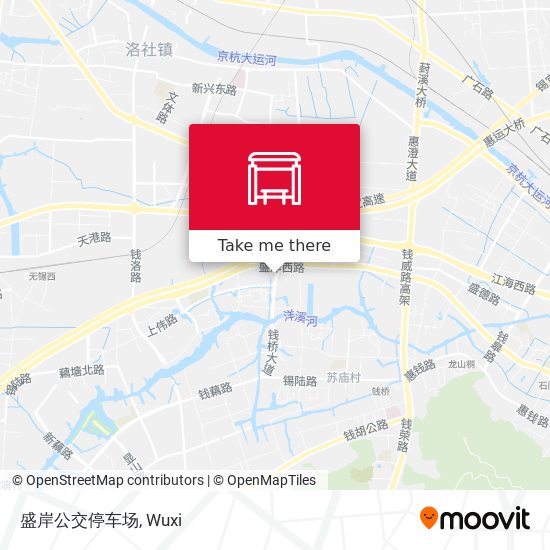 盛岸公交停车场 map