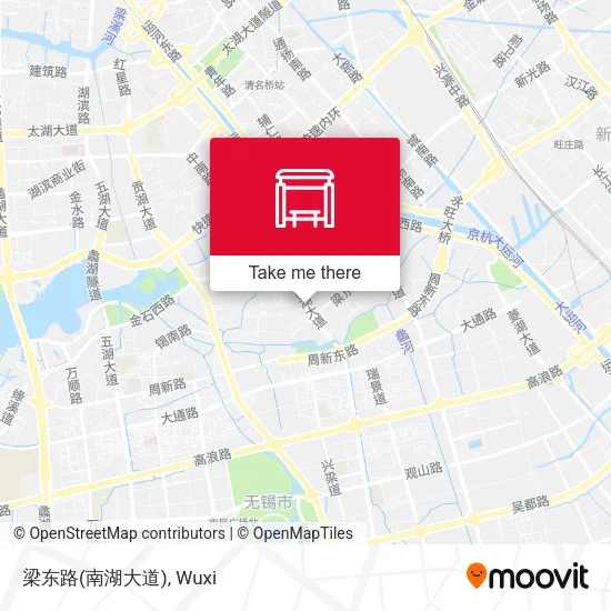 梁东路(南湖大道) map