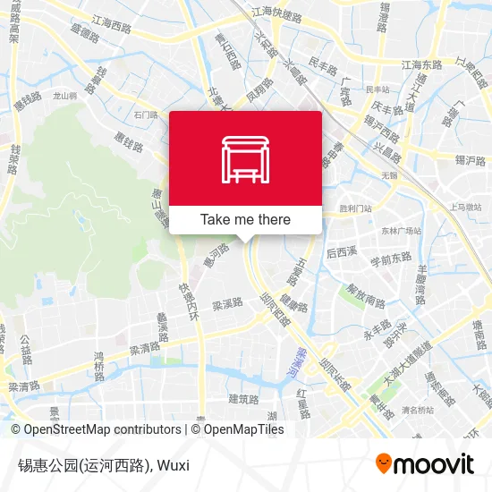 锡惠公园(运河西路) map