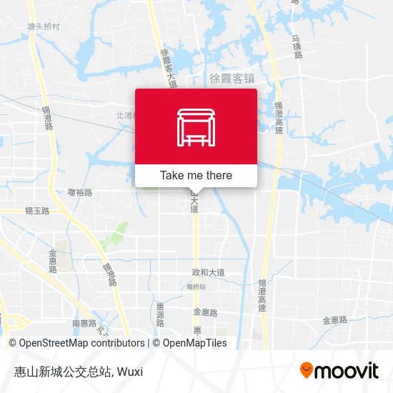 惠山新城公交总站 map