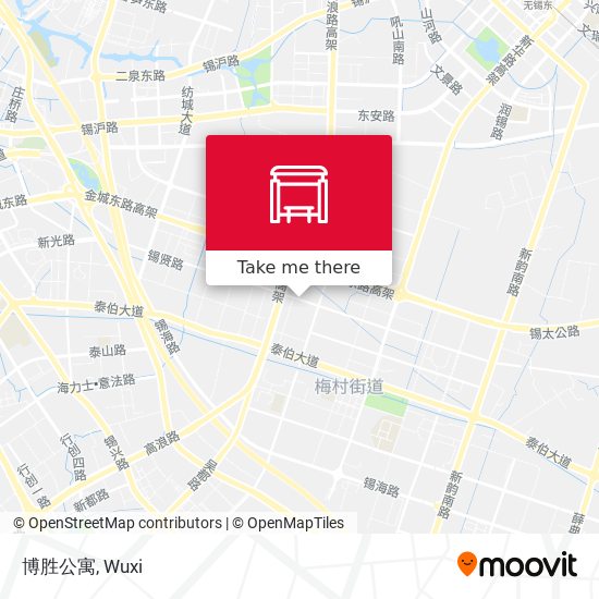 博胜公寓 map