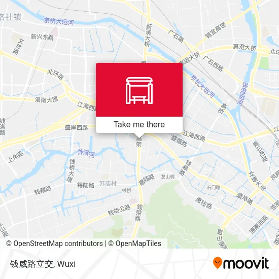 钱威路立交 map