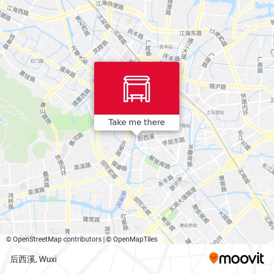 后西溪 map