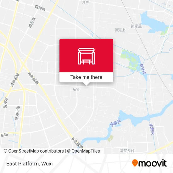 East Platform map