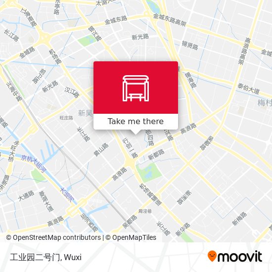 工业园二号门 map