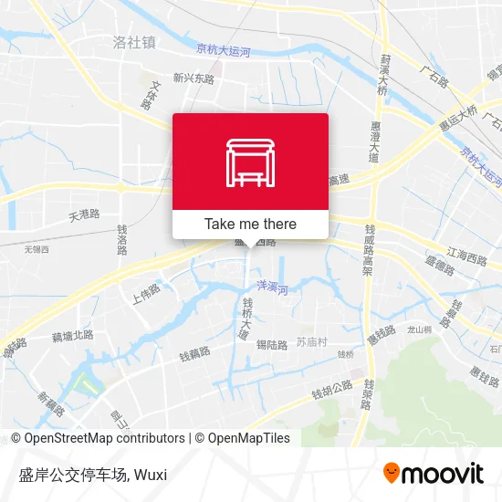 盛岸公交停车场 map