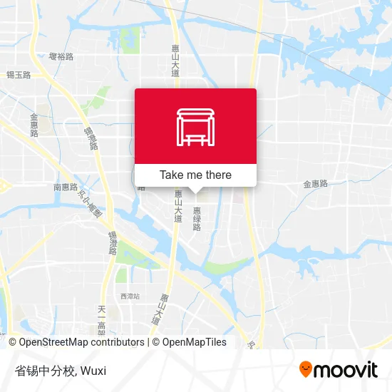 省锡中分校 map