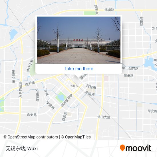 无锡东站 map