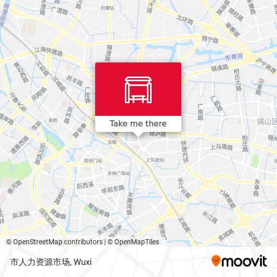 市人力资源市场 map