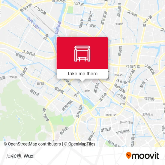 后张巷 map