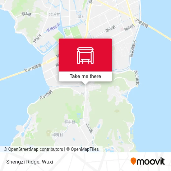 Shengzi Ridge map