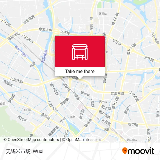 无锡米市场 map