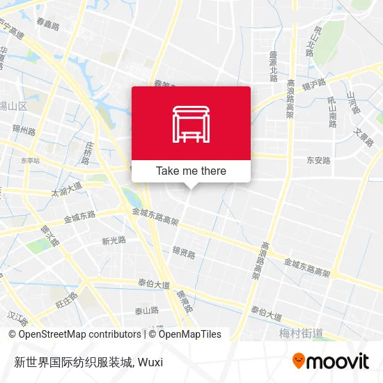 新世界国际纺织服装城 map