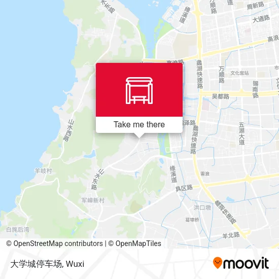 大学城停车场 map