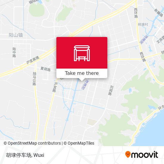 胡埭停车场 map