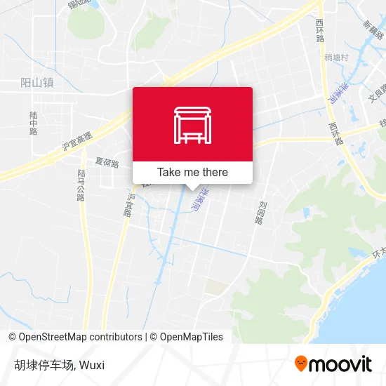 胡埭停车场 map